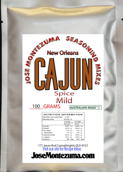 Jose Montezuma Chilli Chili Sauces Hot Sauce Cajun Spice MILD Pouch